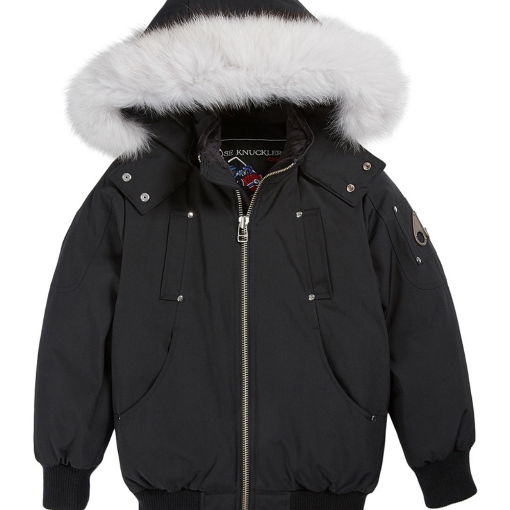Boys size 10 Moose Knuckles bomber jacket